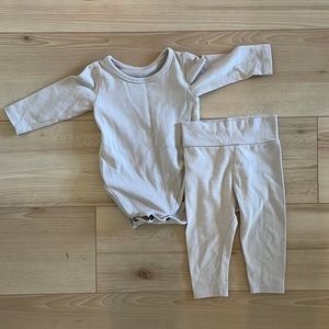 Peekaboo matching bodysuit and pants